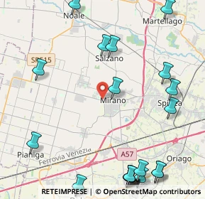 Mappa Via Sandro Pertini, 30035 Mirano VE, Italia (5.965)