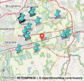 Mappa Via Trenzanesio, 20060 Vignate MI, Italia (4.378)