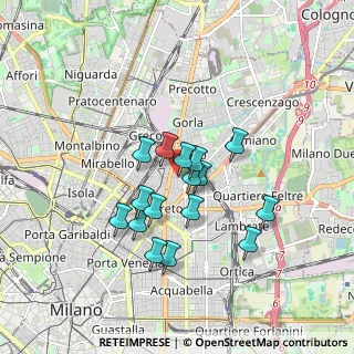 Mappa Via Marco Aurelio, 20127 Milano MI, Italia (1.3875)