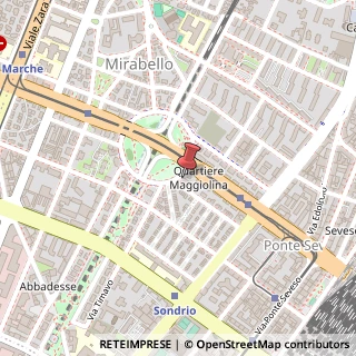 Mappa Piazza Carbonari, 12, 20125 Milano, Milano (Lombardia)
