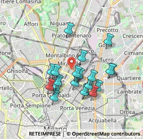 Mappa Via della Maggiolina, 20124 Milano MI, Italia (1.5505)