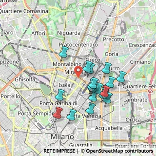 Mappa Via della Maggiolina, 20124 Milano MI, Italia (1.64944)