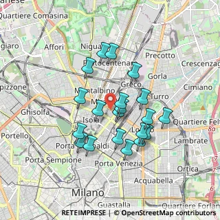 Mappa Via della Maggiolina, 20124 Milano MI, Italia (1.502)