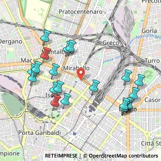 Mappa Via della Maggiolina, 20124 Milano MI, Italia (1.1405)