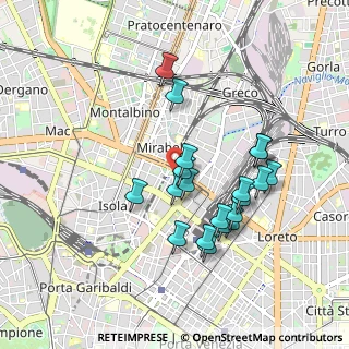 Mappa Via della Maggiolina, 20124 Milano MI, Italia (0.834)