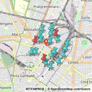 Mappa Via della Maggiolina, 20124 Milano MI, Italia (0.696)