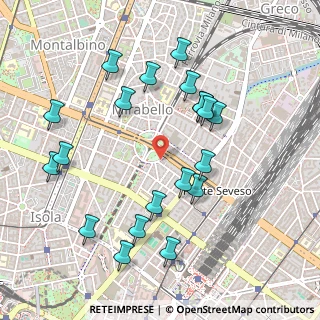 Mappa Via della Maggiolina, 20124 Milano MI, Italia (0.5235)