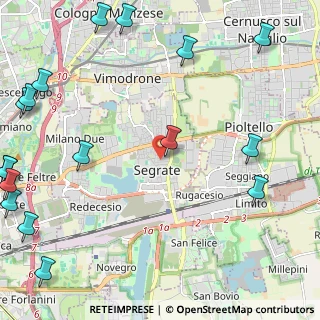 Mappa Via Achille Grandi, 20054 Segrate MI, Italia (3.46235)