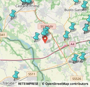 Mappa Strada Comunale Bernate Cuggiono, 20012 Cuggiono MI, Italia (6.2755)