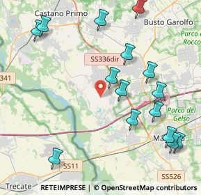 Mappa Strada Comunale Bernate Cuggiono, 20012 Cuggiono MI, Italia (4.87667)