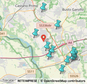 Mappa Strada Comunale Bernate Cuggiono, 20012 Cuggiono MI, Italia (4.51333)