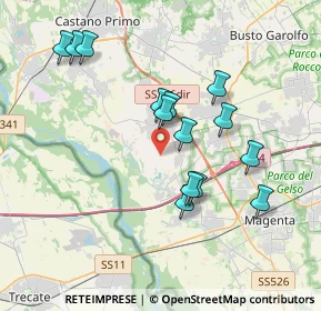 Mappa Strada Comunale Bernate Cuggiono, 20012 Cuggiono MI, Italia (3.47857)