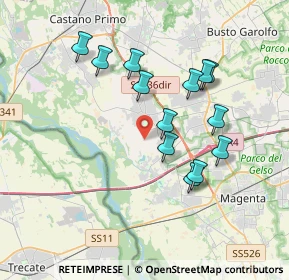 Mappa Strada Comunale Bernate Cuggiono, 20012 Cuggiono MI, Italia (3.37615)