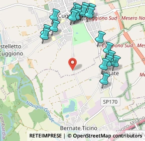 Mappa Strada Comunale Bernate Cuggiono, 20012 Cuggiono MI, Italia (1.1455)