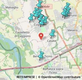 Mappa Strada Comunale Bernate Cuggiono, 20012 Cuggiono MI, Italia (2.16333)