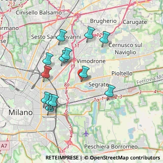 Mappa Fashion City Outlet, 20128 Segrate MI, Italia (3.73308)