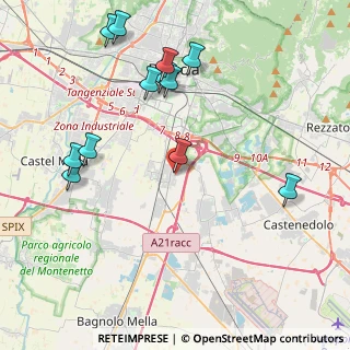 Mappa Via Giuseppe Mazzini, 25010 San Zeno Naviglio BS, Italia (4.65333)