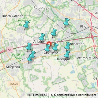 Mappa Vicolo Arturo Toscanini, 20018 Sedriano MI, Italia (3.12636)