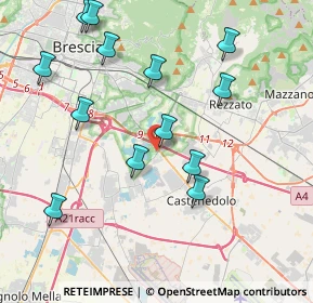 Mappa 25129 Bettole BS, Italia (4.30615)