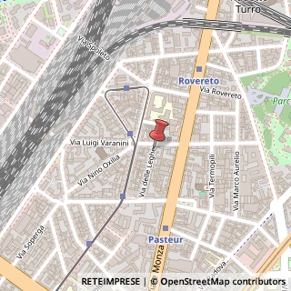 Mappa Via delle Leghe, 22, 20127 Milano, Milano (Lombardia)