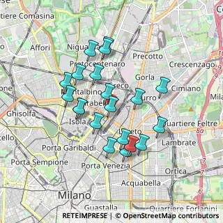 Mappa Via Zuretti, 20125 Milano MI, Italia (1.576)