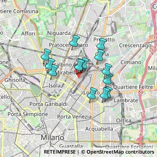 Mappa Via Zuretti, 20125 Milano MI, Italia (1.34643)