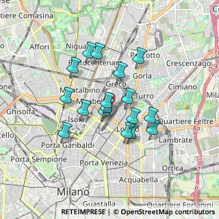 Mappa Via Zuretti, 20125 Milano MI, Italia (1.40118)