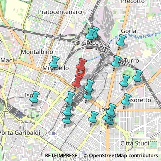 Mappa Via Zuretti, 20125 Milano MI, Italia (1.0345)