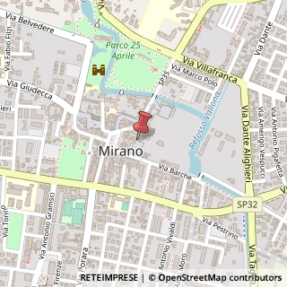 Mappa Piazza Vittorio Emanuele II, 3, 30035 Mirano, Venezia (Veneto)
