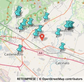 Mappa Via Giovanni Boccaccio, 25080 Mazzano BS, Italia (4.37625)