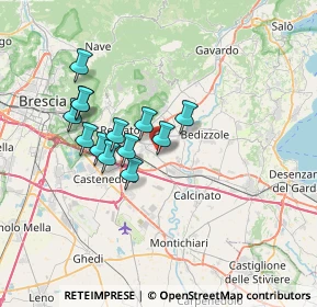 Mappa Via Giovanni Boccaccio, 25080 Mazzano BS, Italia (5.78385)