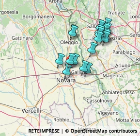 Mappa Tangenziale Est, 28062 Cameri NO, Italia (13.1475)