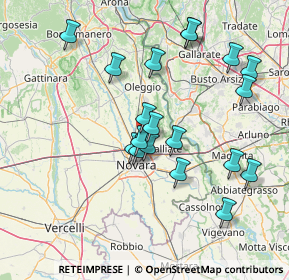 Mappa Tangenziale Est, 28062 Cameri NO, Italia (14.47053)