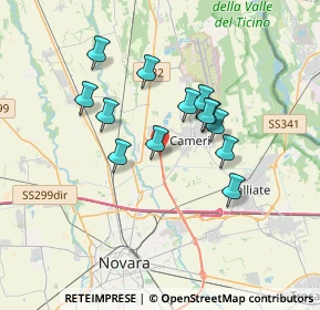 Mappa Tangenziale Est, 28062 Cameri NO, Italia (2.88)