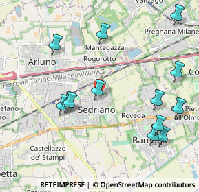 Mappa Via Kennedy, 20018 Sedriano MI, Italia (2.32077)