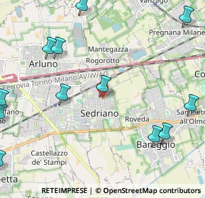 Mappa Via Kennedy, 20018 Sedriano MI, Italia (2.98167)