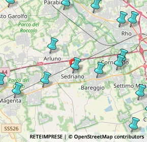 Mappa Via Kennedy, 20018 Sedriano MI, Italia (6.595)