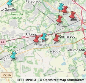 Mappa Via Kennedy, 20018 Sedriano MI, Italia (5.35636)