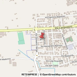 Mappa Via I. Nievo, 9, 35010 Villafranca Padovana, Padova (Veneto)