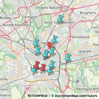 Mappa Via Nino Oxilia, 20125 Milano MI, Italia (3.23769)