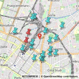 Mappa Via Oxilia Nino, 20127 Milano MI, Italia (0.986)