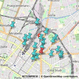 Mappa Via Nino Oxilia, 20125 Milano MI, Italia (0.9095)