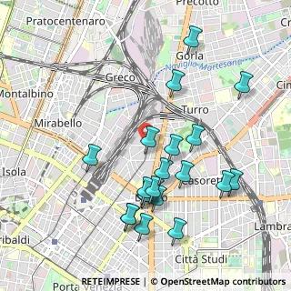 Mappa Via Oxilia Nino, 20127 Milano MI, Italia (1.024)