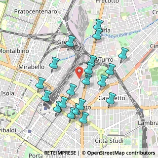 Mappa Via Oxilia Nino, 20127 Milano MI, Italia (0.9185)