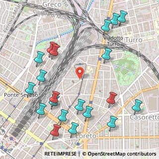 Mappa Via Nino Oxilia, 20125 Milano MI, Italia (0.6565)