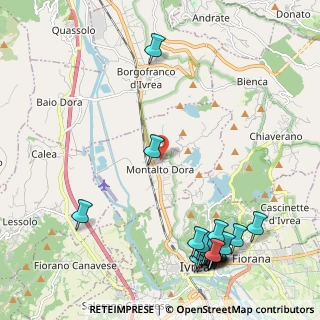 Mappa Vicolo Milano, 10016 Montalto Dora TO, Italia (2.9545)