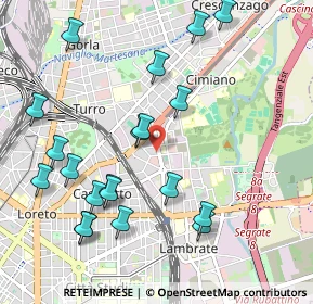 Mappa Via Carnia, 20132 Milano MI, Italia (1.1255)