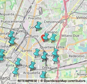 Mappa Via Carnia, 20132 Milano MI, Italia (2.5335)