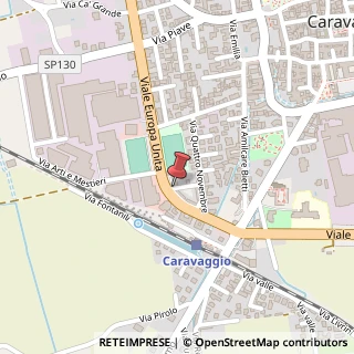 Mappa Viale Europa Unita,  48, 24043 Caravaggio, Bergamo (Lombardia)