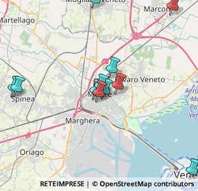 Mappa Piazza Erminio Ferretto, 30174 Mestre VE, Italia (4.82571)